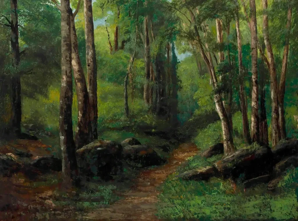Path Through The Forest by Gustave Courbet
